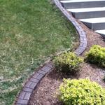 Flat curbing - H stamp - Dark Brown Color 